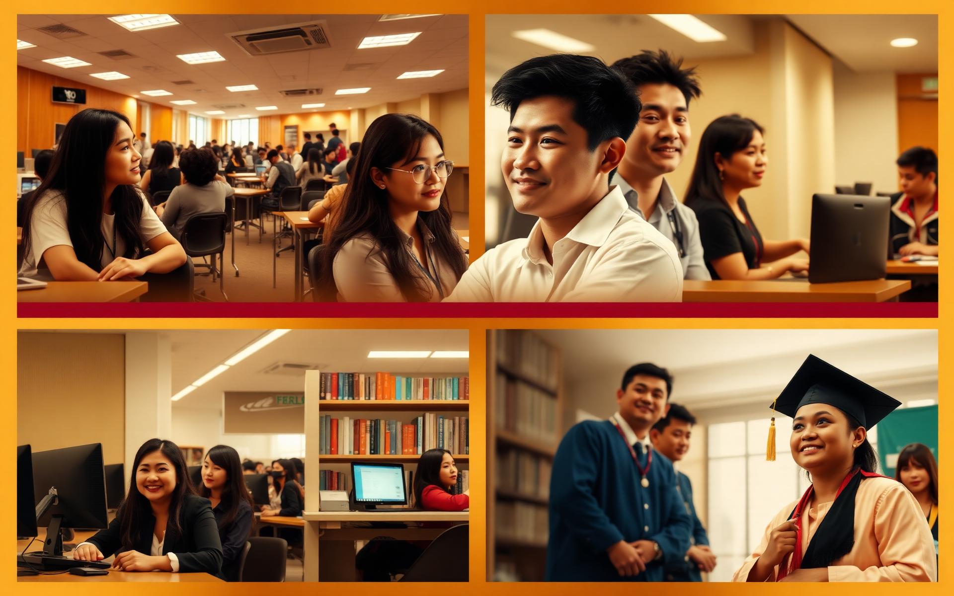 Saint Philip College campus and students